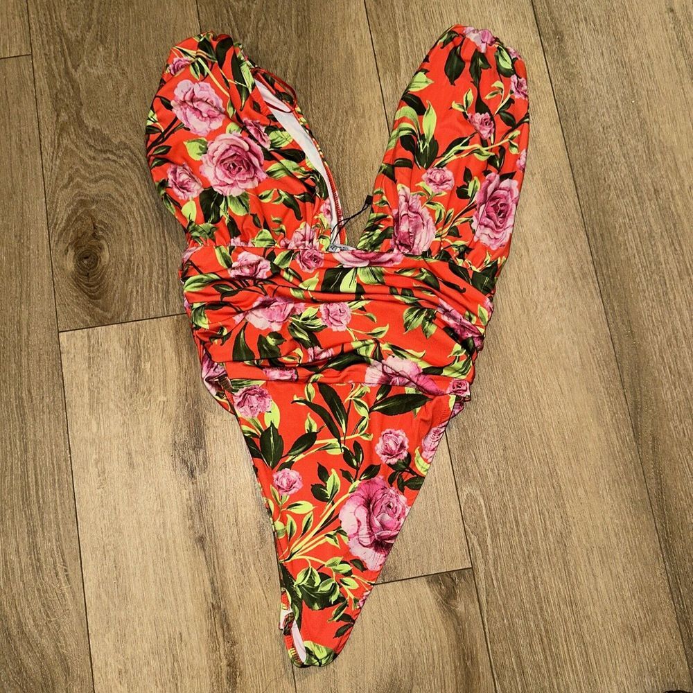 Zara Women's One‎ Piece Sexy Floral Body Suit Medium NWOT